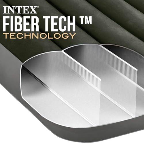 Thumbnail 6 de INTEX 64762 Colchón hinchable 2 plazas con bomba de pie Fiber-Tech Downy (137 x 191 x 25 cm)