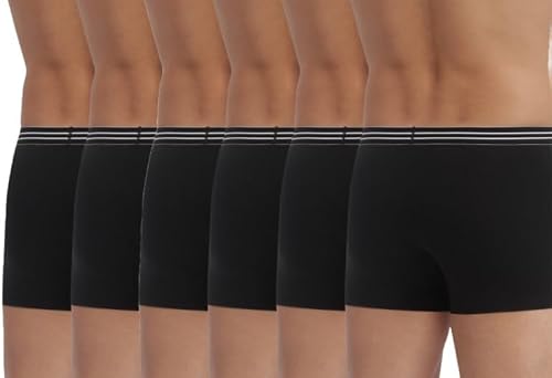 Detalle de DIM Ecodim Boxer X6, lot de 6 boxers homme en coton stretch noir