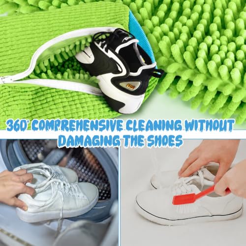 Detalle 2 de WUFANC Sacchetto Scarpe Lavatrice 2 Pezzi | Protezione e Pulizia Completa per Sneakers e Scarpe Sportive