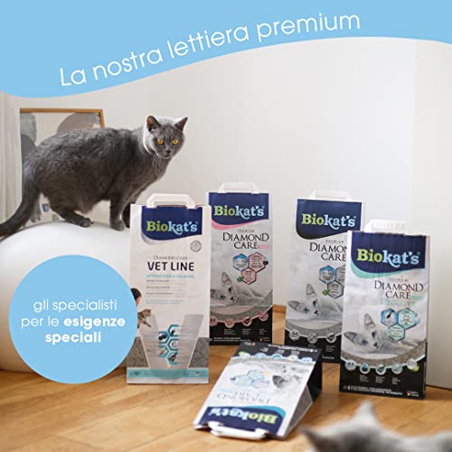 Thumbnail 6 de Biokat's Diamond Care Fresh Lettiera profumata per gatti, granuli fini con carbone attivo e aloe vera – 1 Sacco da 10 L