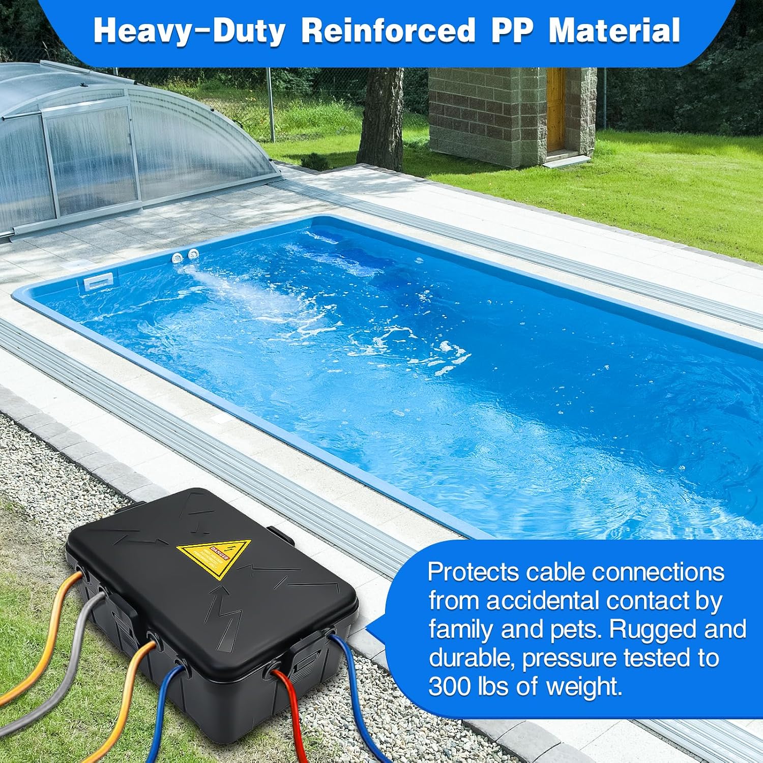 Thumbnail 3 de Hrensaw HC001 Outdoor Electrical Box, IP54, 8 Cable Ports, Black
