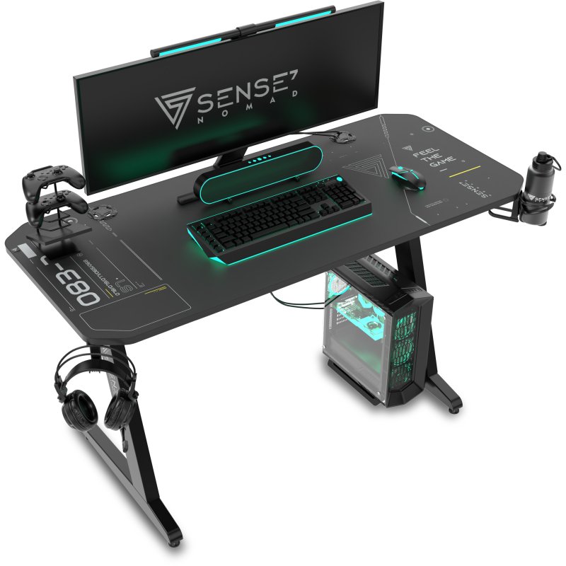Detalle de sense7 Nomad Cybernetic Mesa Gaming 120×60