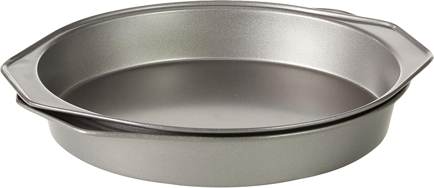 Thumbnail 3 de Amazon Basics Nonstick Round Carbon Steel Cake Pan (22.8 cm) – 2-Pack