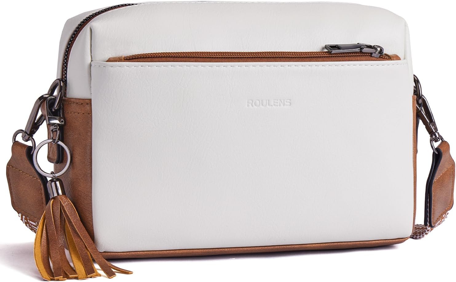 Detalle de Roulens Piccola Borsa a Tracolla Donna con 3 Scomparti Capienti: stile e funzionalità in una pochetta versatile