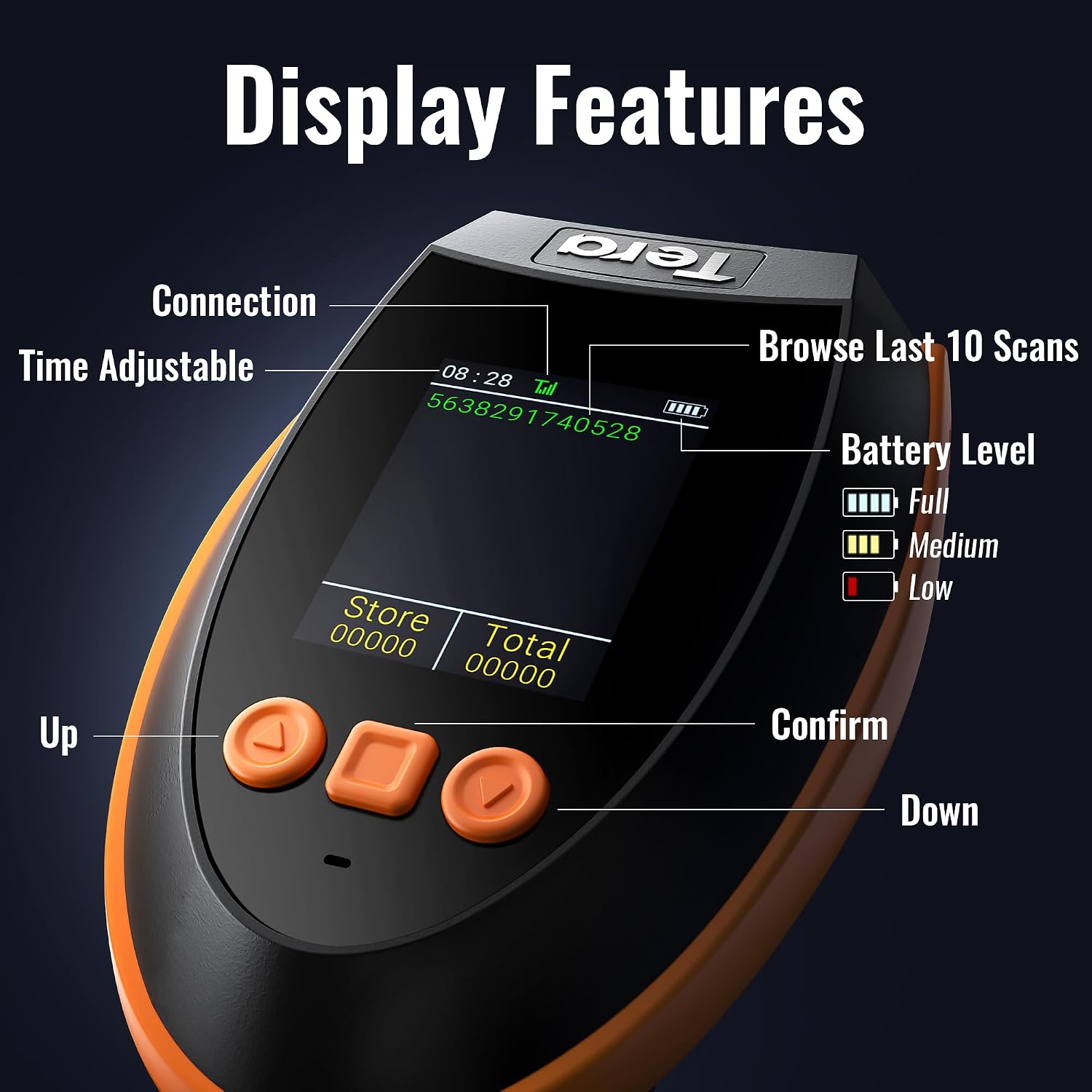 Detalle 2 de Tera HW0009 Barcode-Scanner 2500mAh
