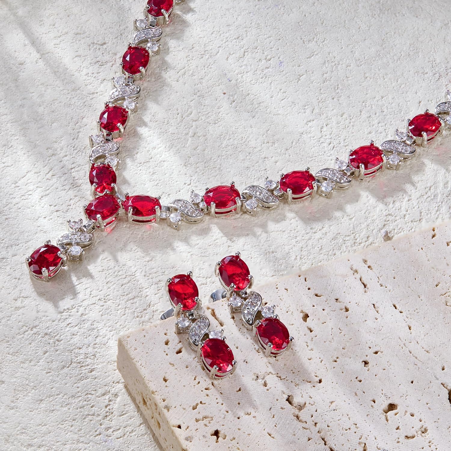 Thumbnail 3 de Set gioielli Clearine Donna con collana e orecchini a forma infinita, zirconia cubica e box regalo