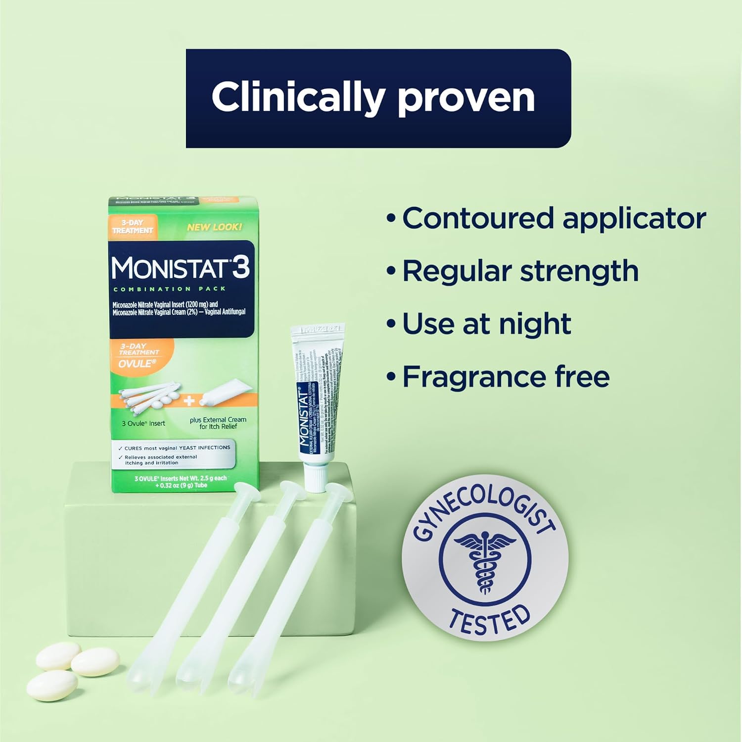 Thumbnail 6 de Monistat 380045486008 3-Day Yeast Infection Treatment, Regular-Strength Ovules + Cream