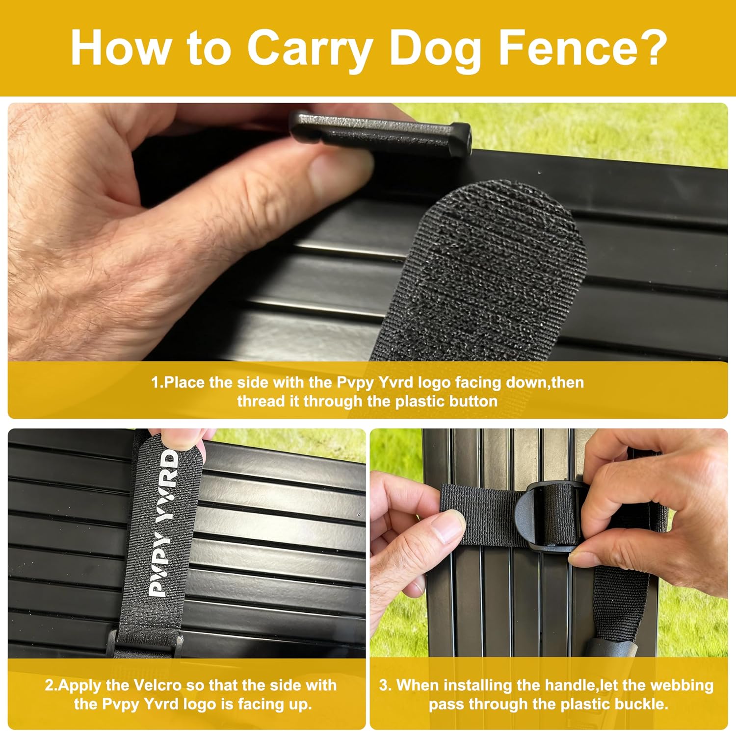 Detalle 2 de Pvpy Yvrd Dog Playpen, 32-Inch