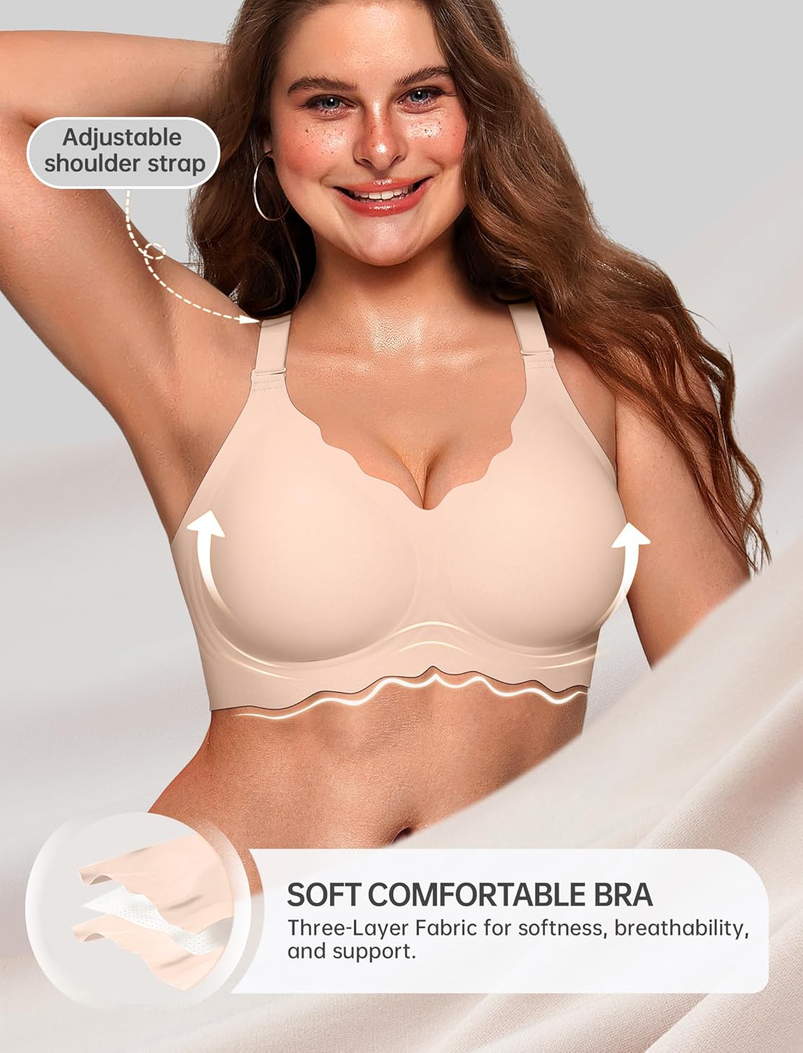 Thumbnail 4 de OEAK Jelly Bras No Underwire Push Up