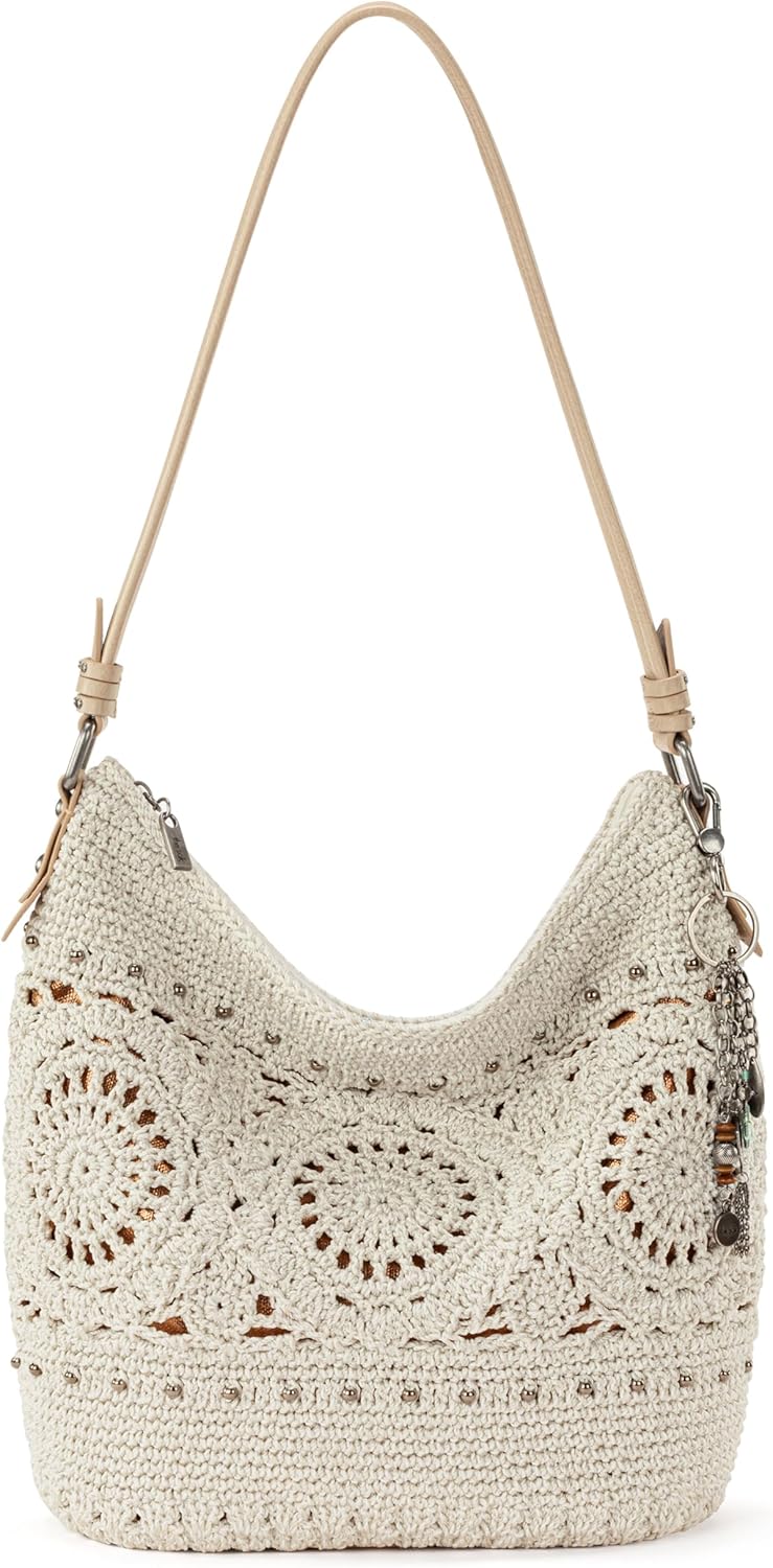 Detalle de The Sak Sequoia Hobo Bag – Hand Crochet Large Everyday & Travel Purse