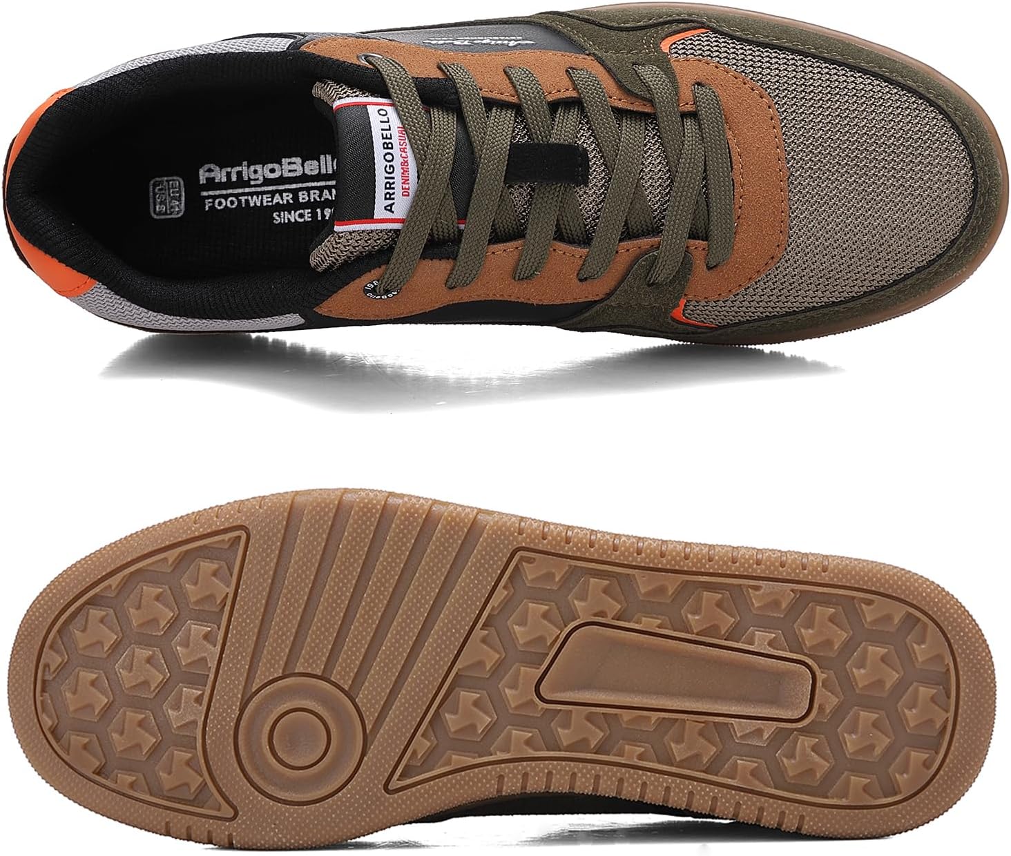 Detalle de ARRIGO BELLO Freizeitschuhe Herren Sneaker – leichte Joggingschuhe, atmungsaktiv und rutschfest (EU 40–46)