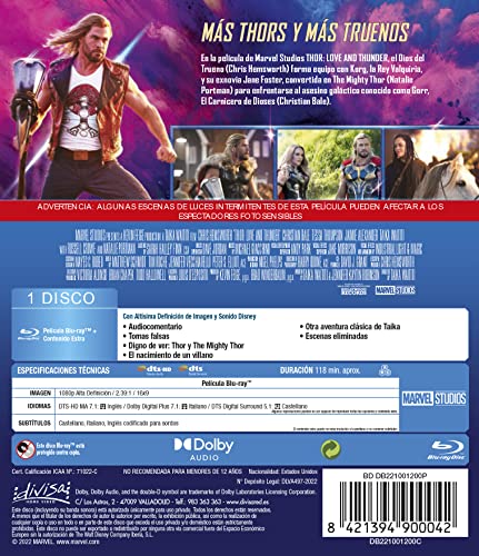 Thumbnail 1 de Thor: Love And Thunder Blu-ray — edición película 📀