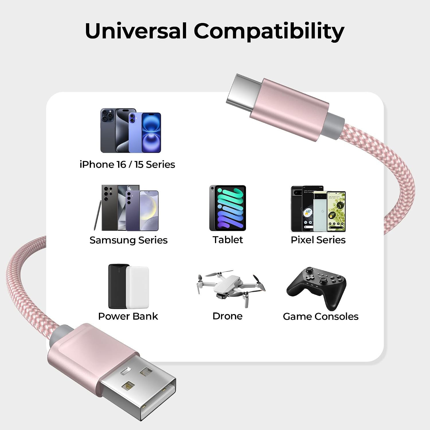 Thumbnail 6 de USB-C Ladekabel 1 m 2er Set