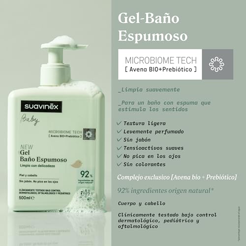 Thumbnail 2 de Suavinex Gel Champú para Bebés No Pica en los Ojos (93% origen natural), 500 ml