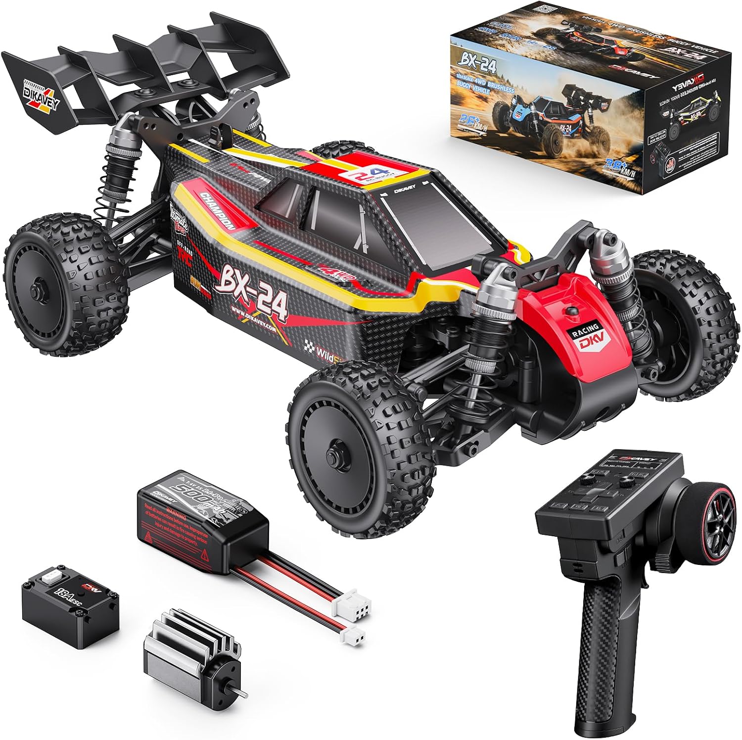 Detalle 2 de DIKAVEY RC Buggy 1/24 Scale