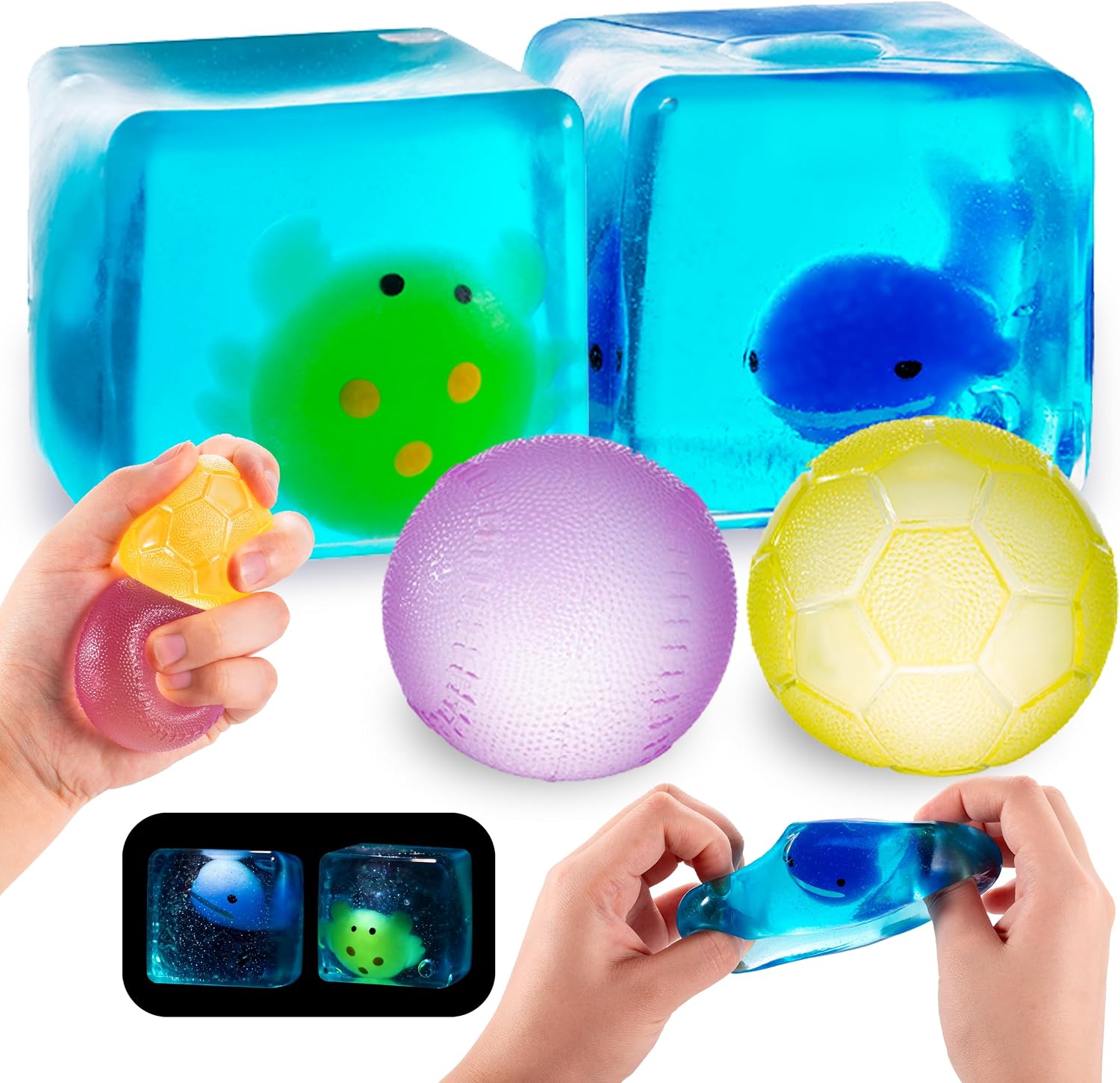 Thumbnail 6 de XUERILY 4-Pack Squishy Stress Ball & Slow Rising Butter Squishy Fidget Toys Set