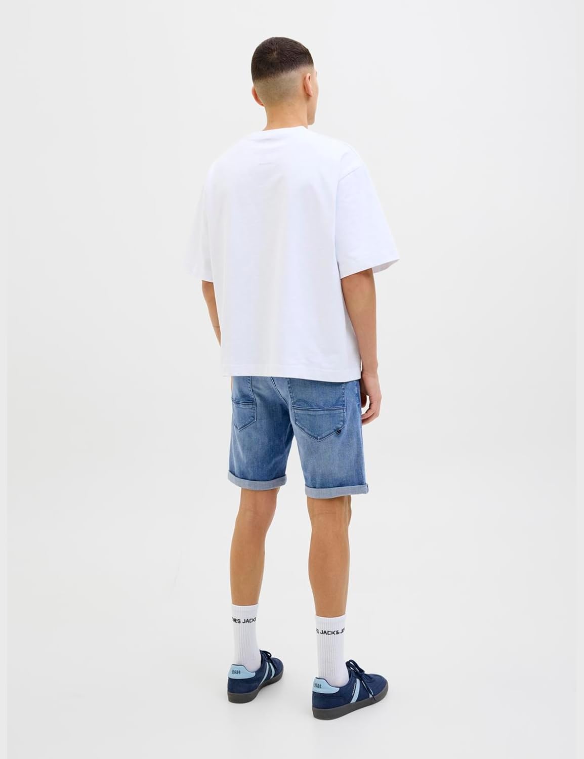 Thumbnail 4 de JACK & JONES Shorts para hombre - Blue Denim, ajuste regular, pack Am 318, talla L