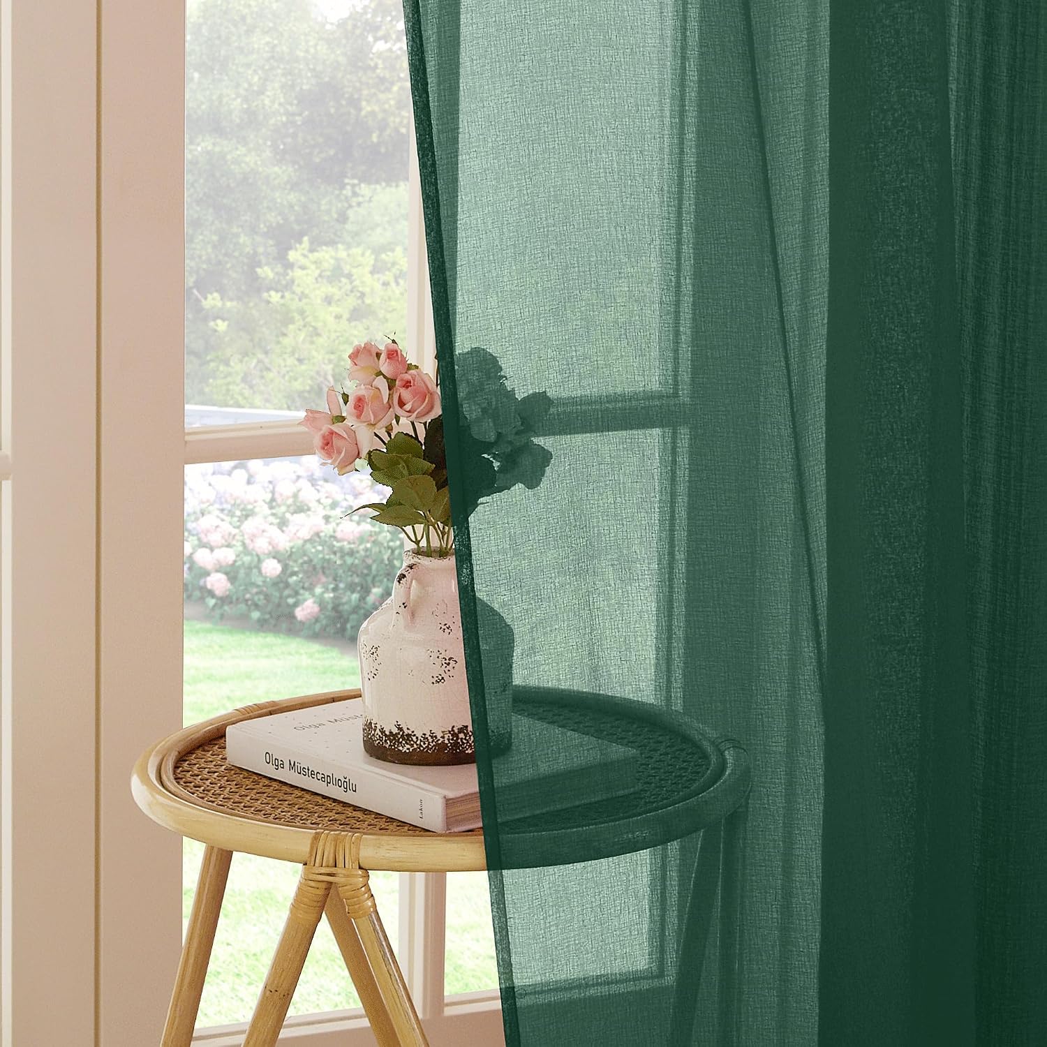 Detalle 2 de PONY DANCE Tende Corte L 140 x A 160 cm Verde Scuro