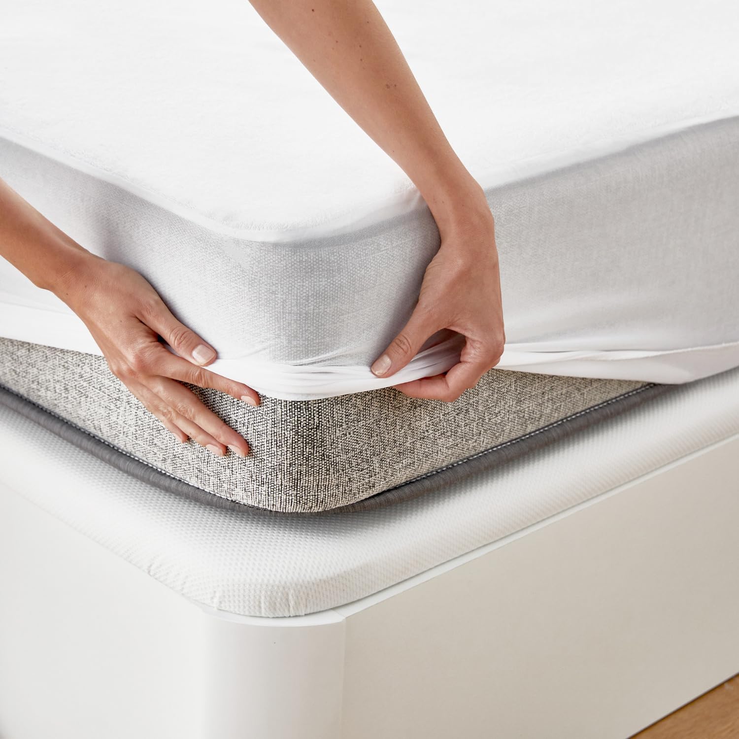 Detalle de Pikolin Home Protector de Colchón Impermeable y Transpirable