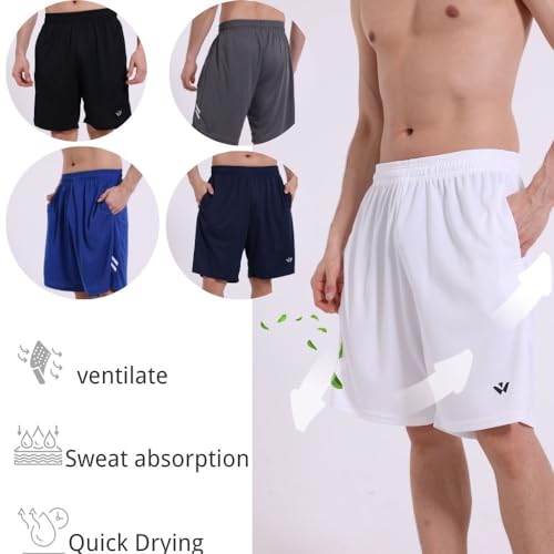 Detalle de Paquete de 5 pantalones cortos deportivos para hombre Fovdtaa – talla XL