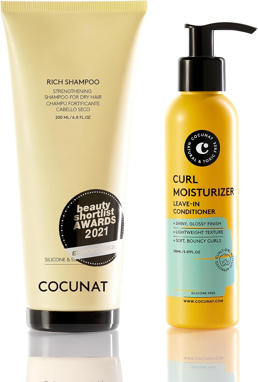 Detalle de COCUNAT Pack Champú Rich + Leave In Curl Moisturizer