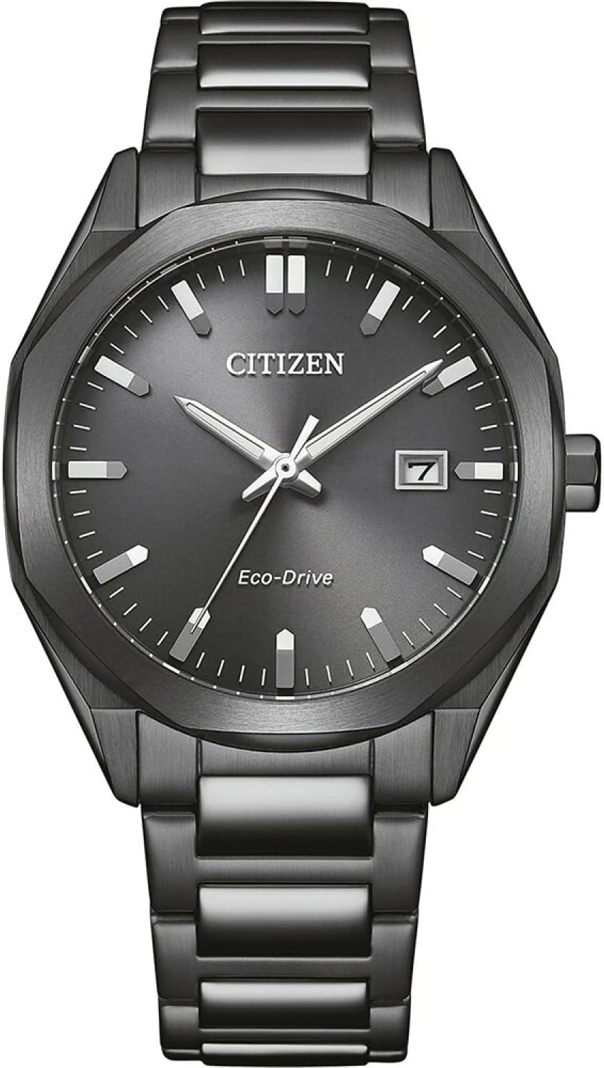 Detalle de Citizen Eco-Drive Herrenuhr BM7625-80H Edelstahl Grau, 38 mm