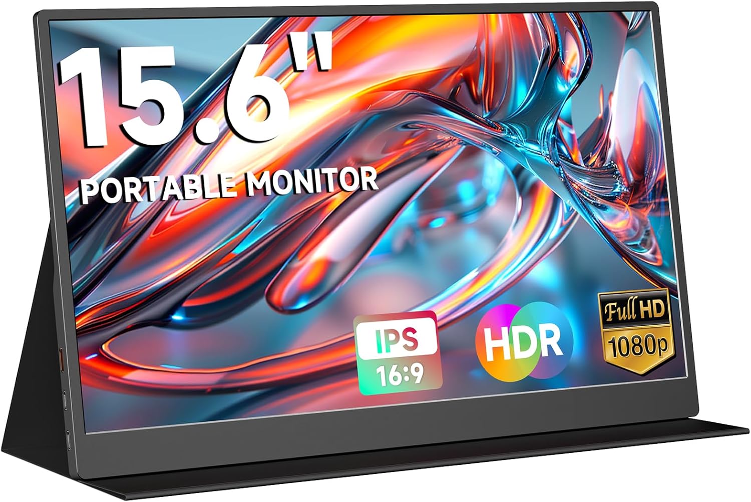 Detalle de QAF 15.6-Inch Portable Monitor: FHD IPS, USB-C Plug-and-Play Second Screen