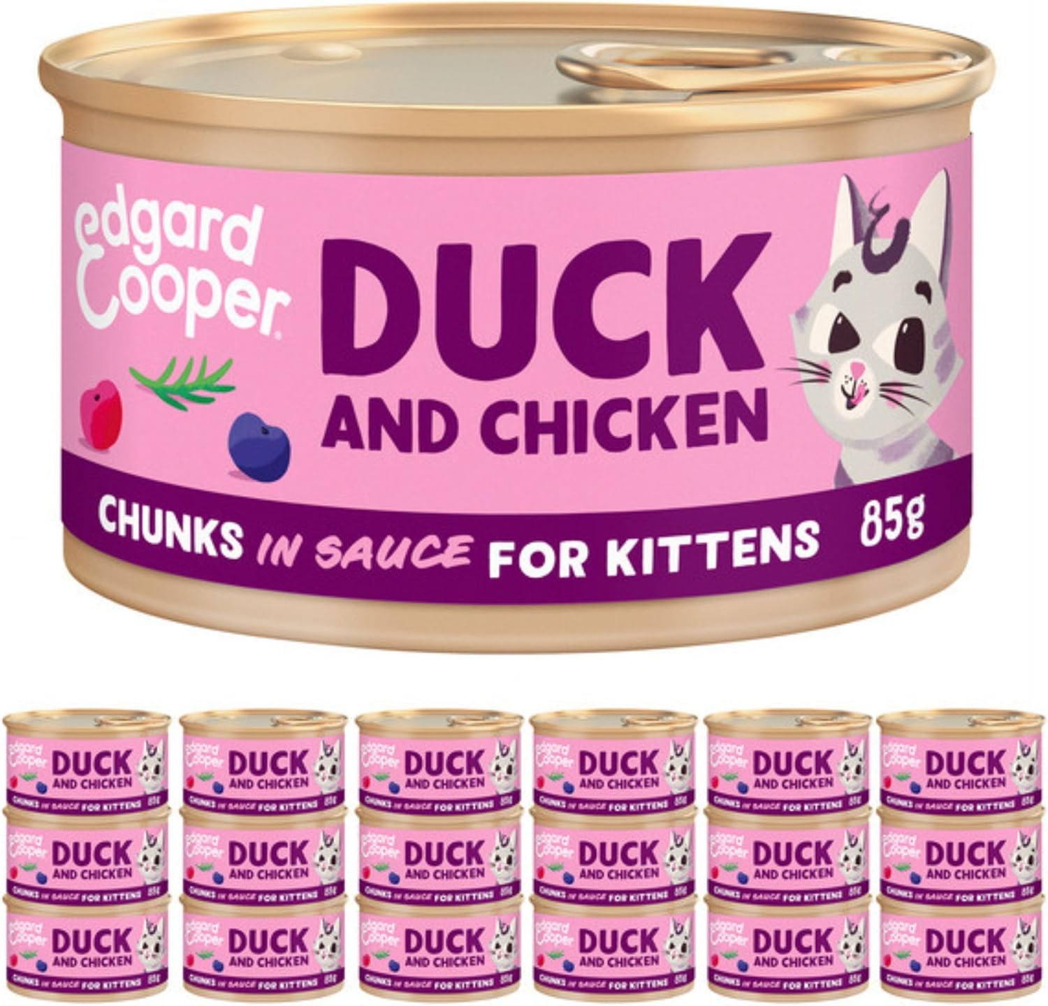 Thumbnail 5 de Edgard & Cooper Morceaux en Sauce pour Chat Adult Stérilisé – Saumon & Poulet, 18 x 85 g
