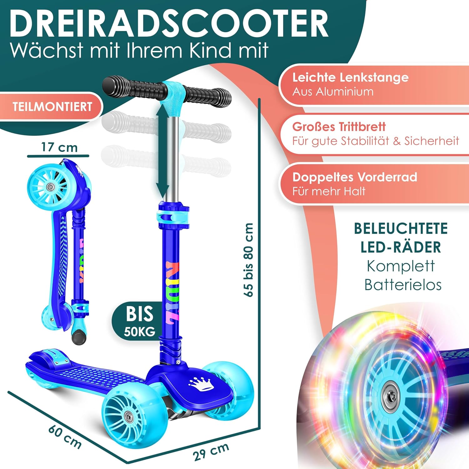 Detalle 2 de KIDIZ X-Pro2 Kinder Scooter
