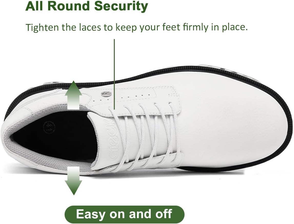 Detalle de ULTIANT Mens Golf Shoes Traditions Spikeless: Comfort, Style, and Durability on the Green