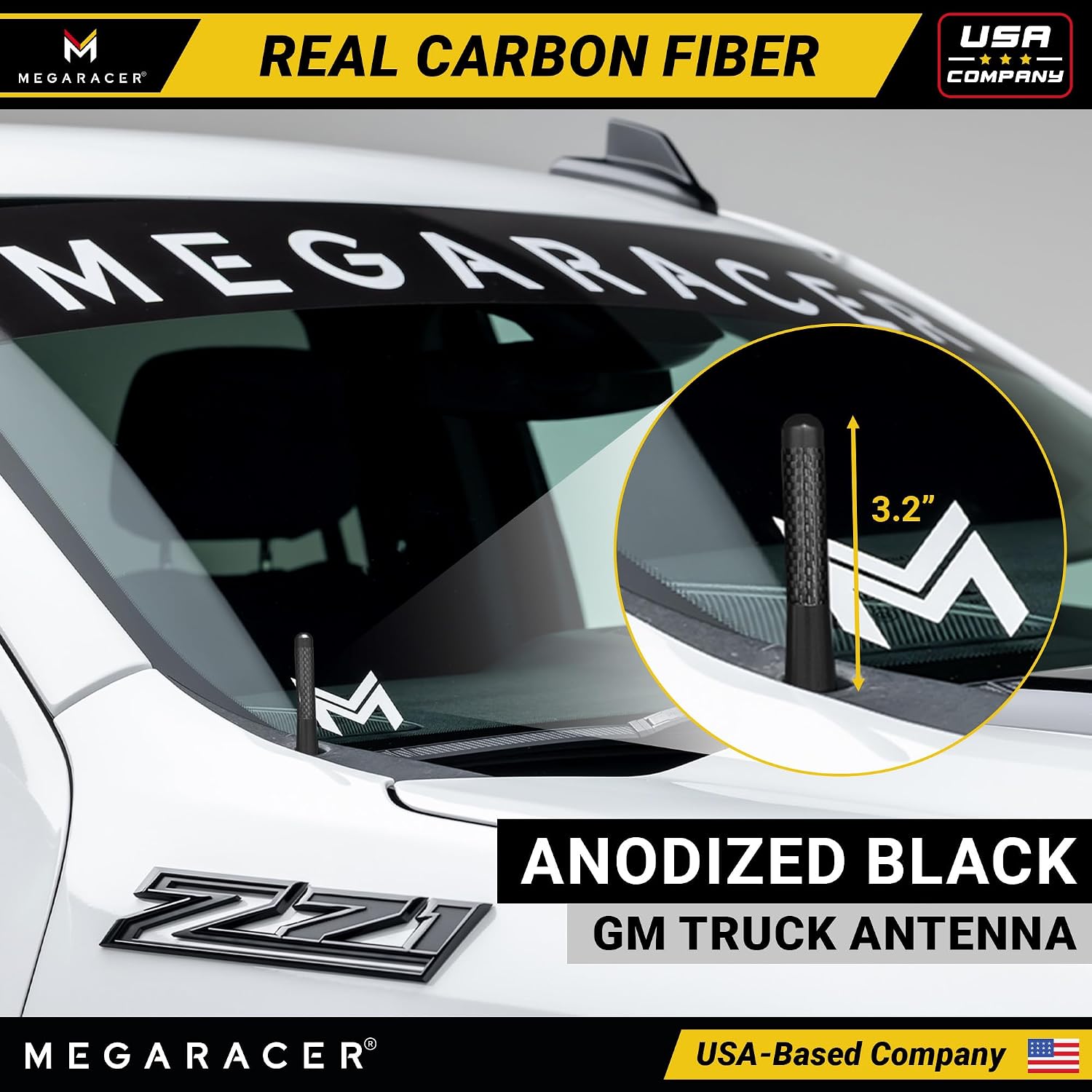 Detalle de Mega Racer Short Truck Antenna, 3-Inch