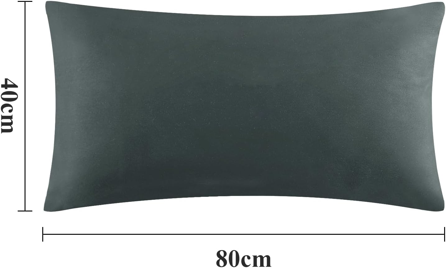 Thumbnail 4 de Aisbo Kissenbezug 40x80 Anthrazit 2er Set