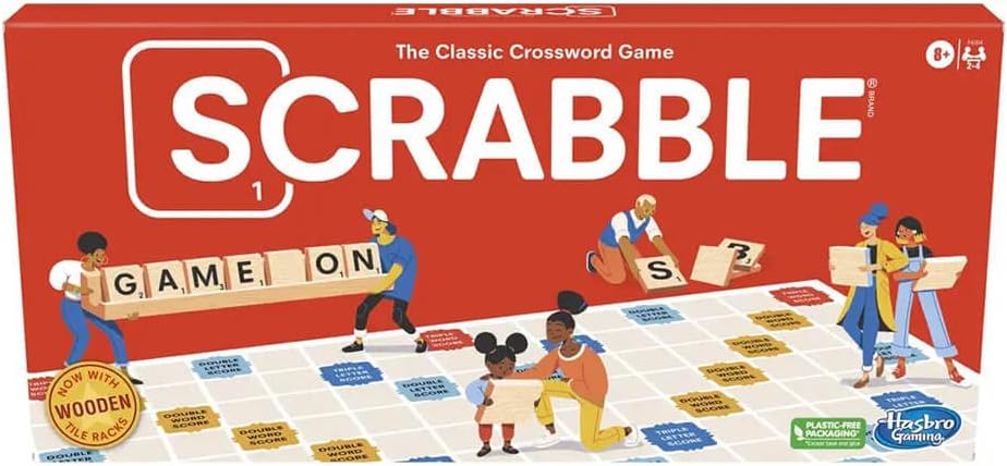 Detalle de Hasbro Gaming Scrabble Board Game Ages 8+ 🎲