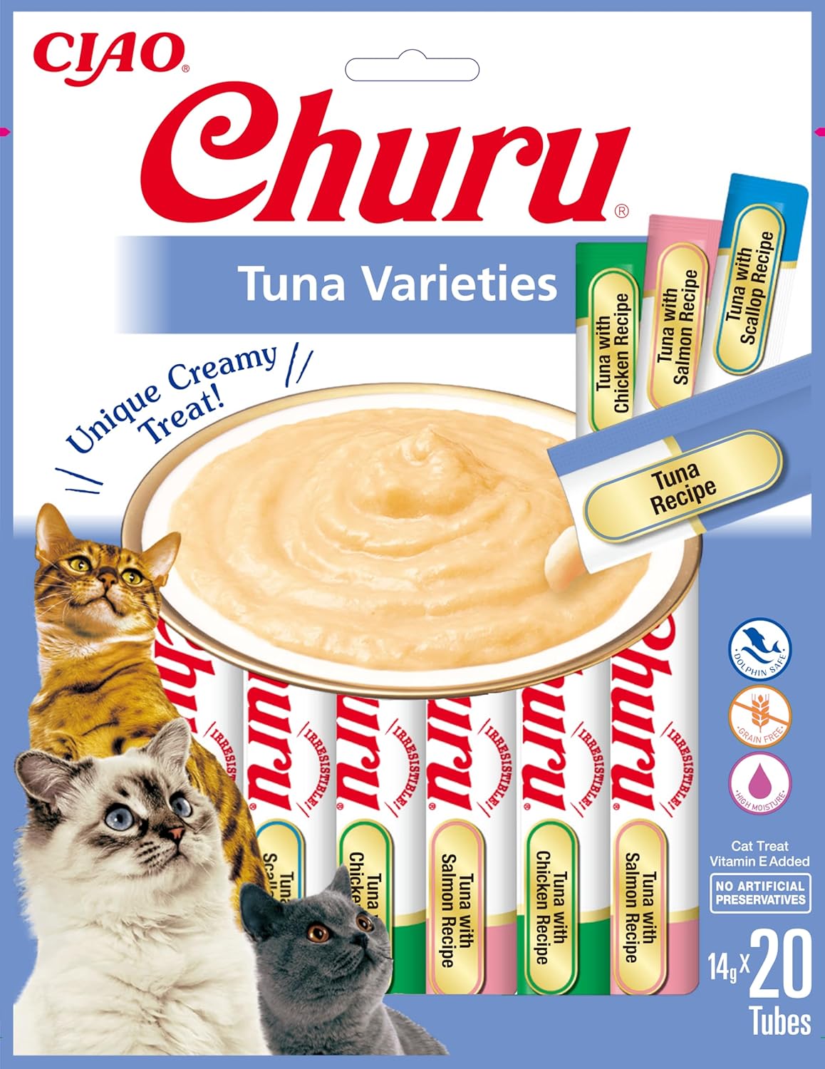 Thumbnail 6 de INABA Churu Puré de pollo 40 tubos x 14 g 🐱