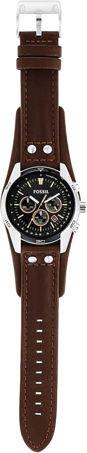 Thumbnail 6 de Fossil Coachman da uomo: cronografo al quarzo con cinturino in pelle 44 mm