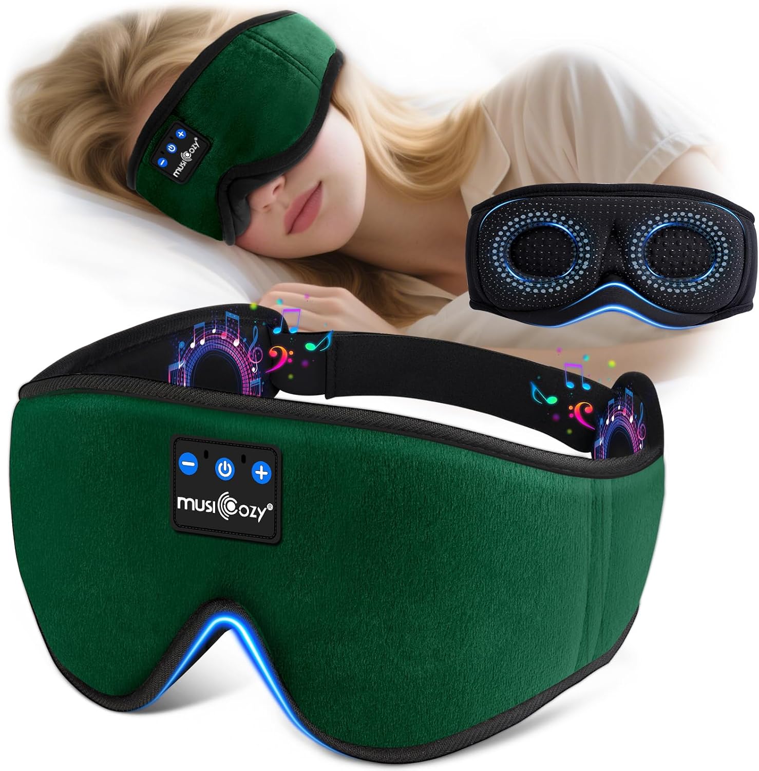 Detalle de MUSICOZY Sleep mask Headphones 14H playtime