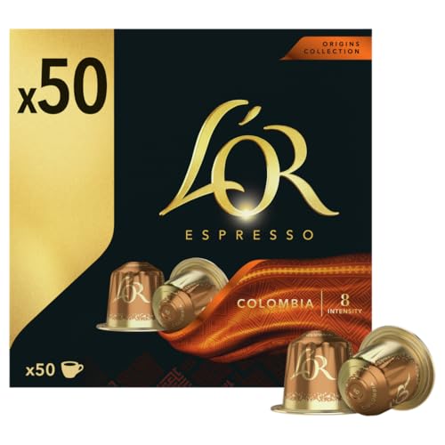 Detalle de L'OR Espresso Café Colombia | 50 Cápsulas: espresso intenso con notas cítricas