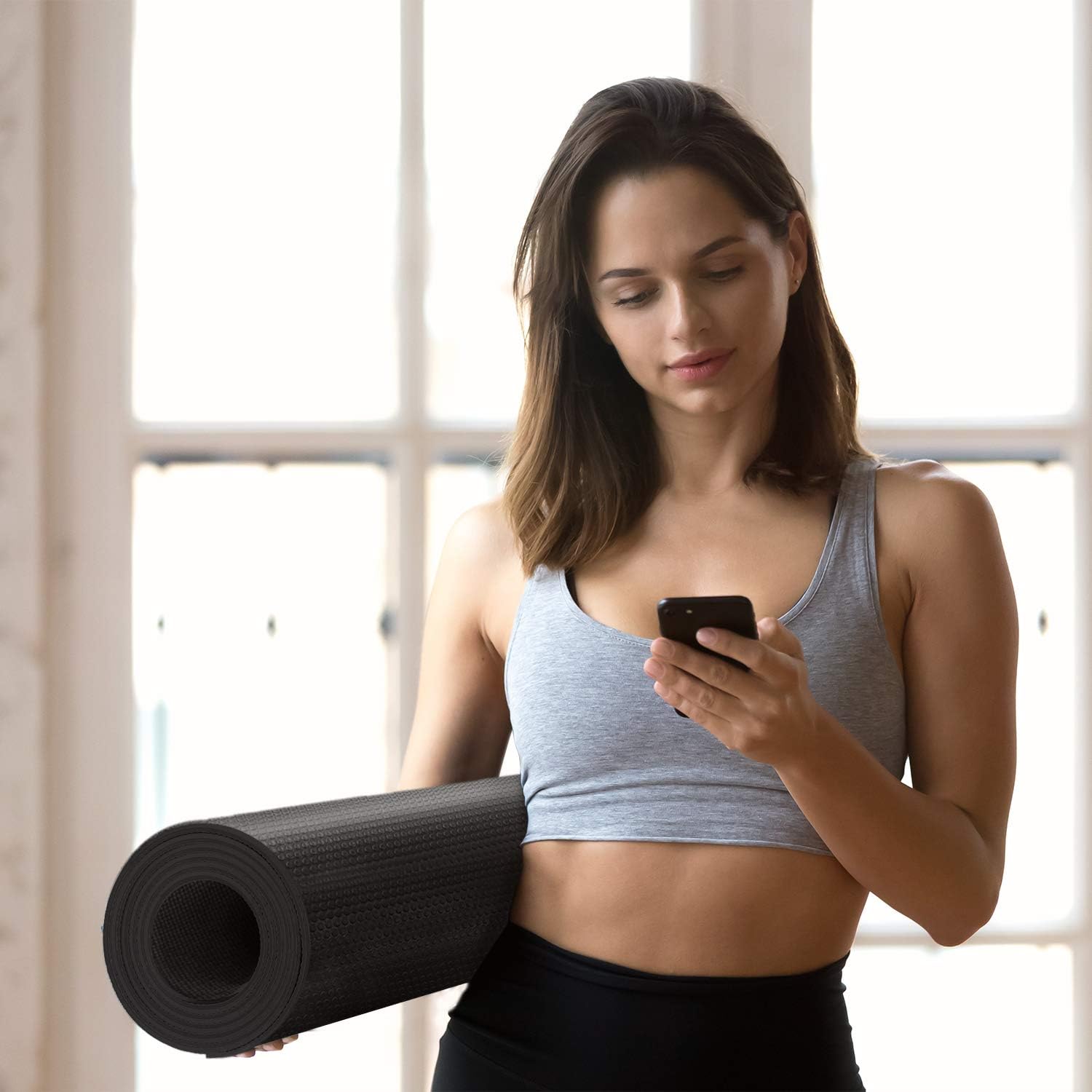Thumbnail 6 de CAMBIVO Extra Long Wide Yoga Mat, 84" x 30" Cushioned PVC Workout Mat