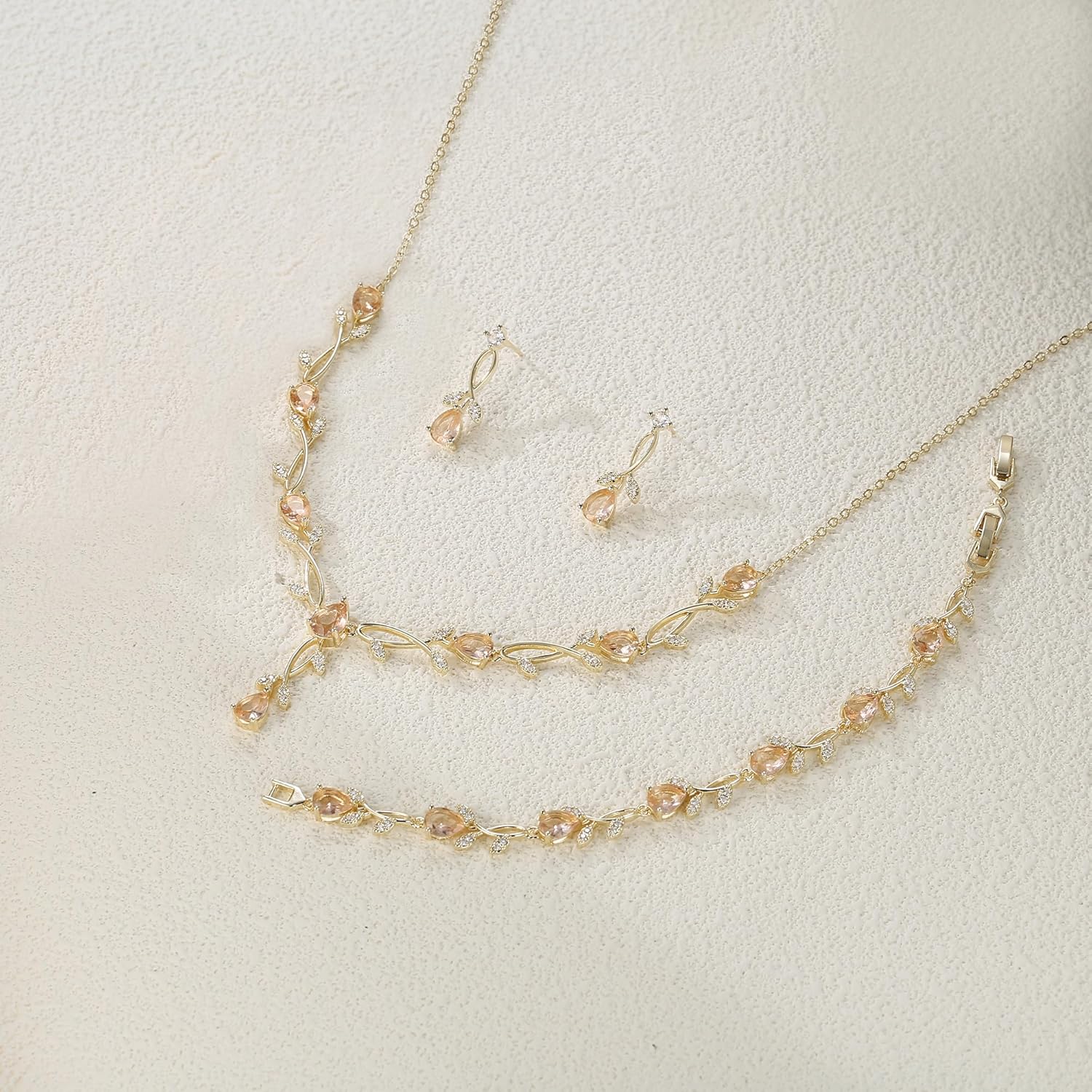 Thumbnail 3 de Set gioielli Clearine in zirconi: collana, orecchini e bracciale per cerimonie e ballo di fine anno
