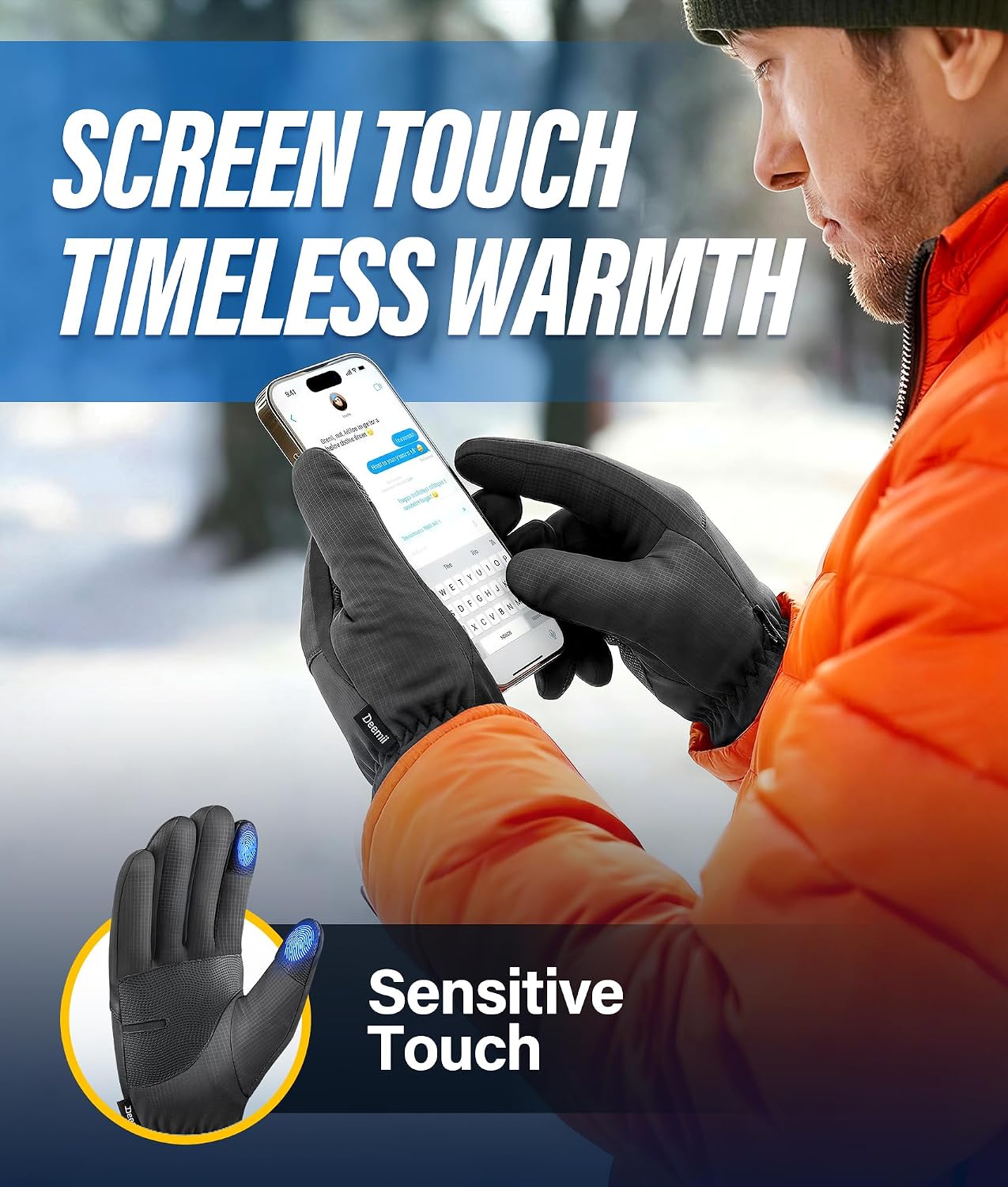 Thumbnail 3 de Deemii Winter Gloves Touchscreen, -15℉