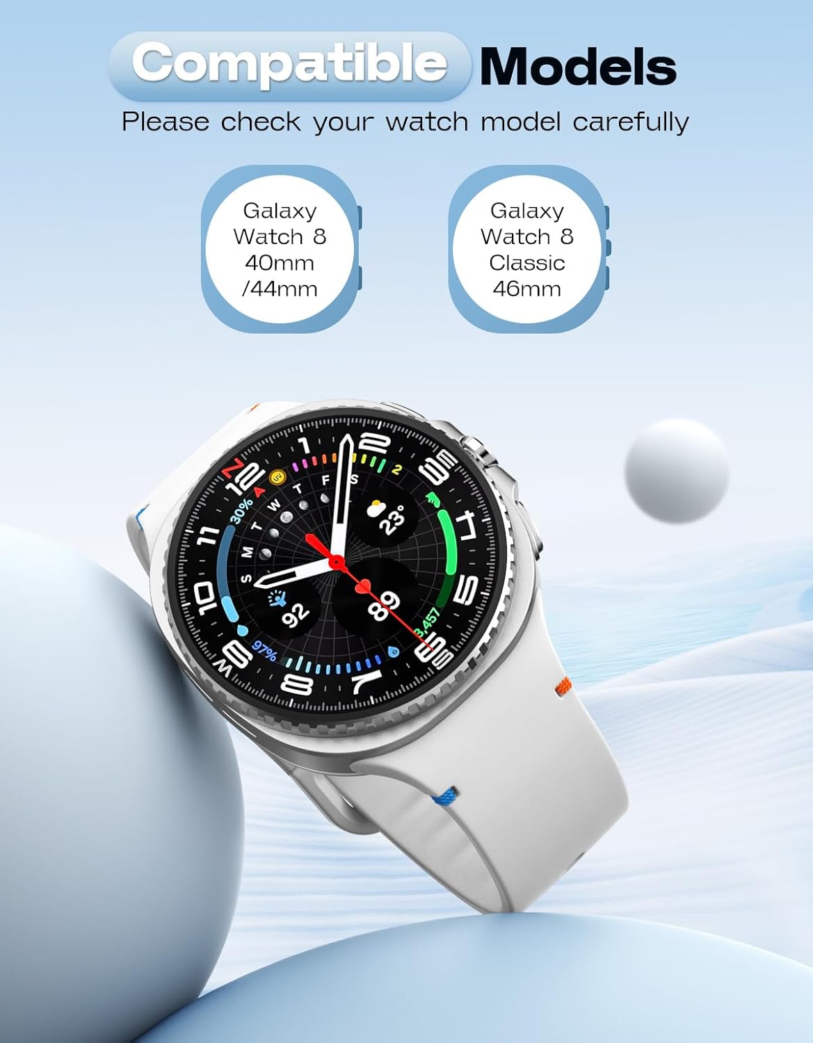 Thumbnail 1 de MoKo Sport Strap for Galaxy Watch 8 44mm