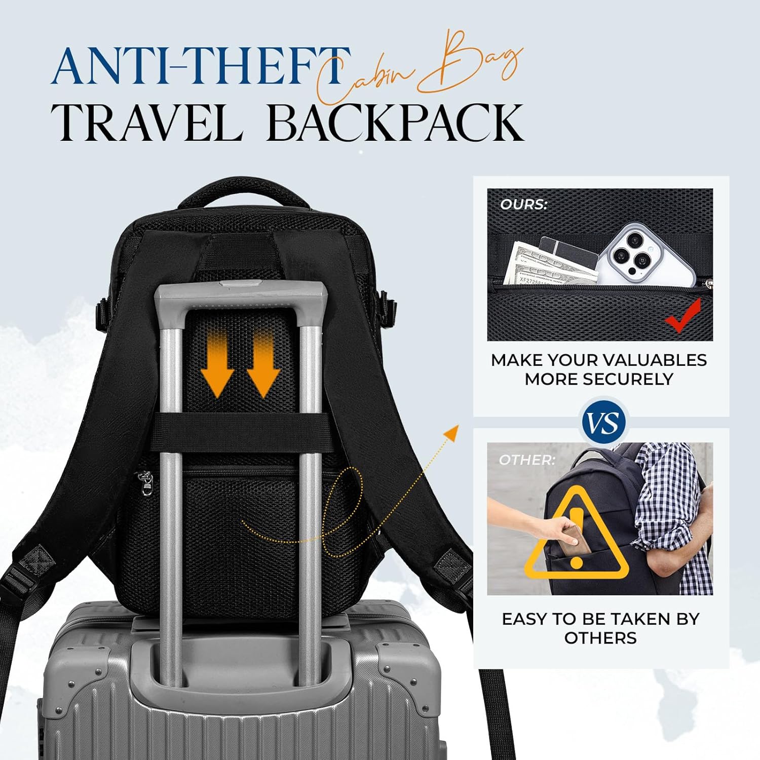 Thumbnail 4 de VMIKIV Mochila Viaje 40x20x25