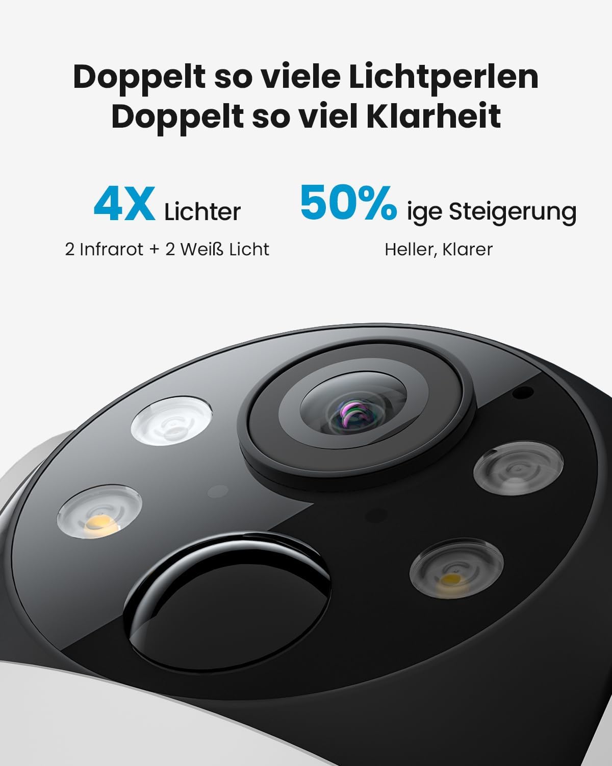 Thumbnail 1 de ieGeek 2K Überwachungskamera außen 360°