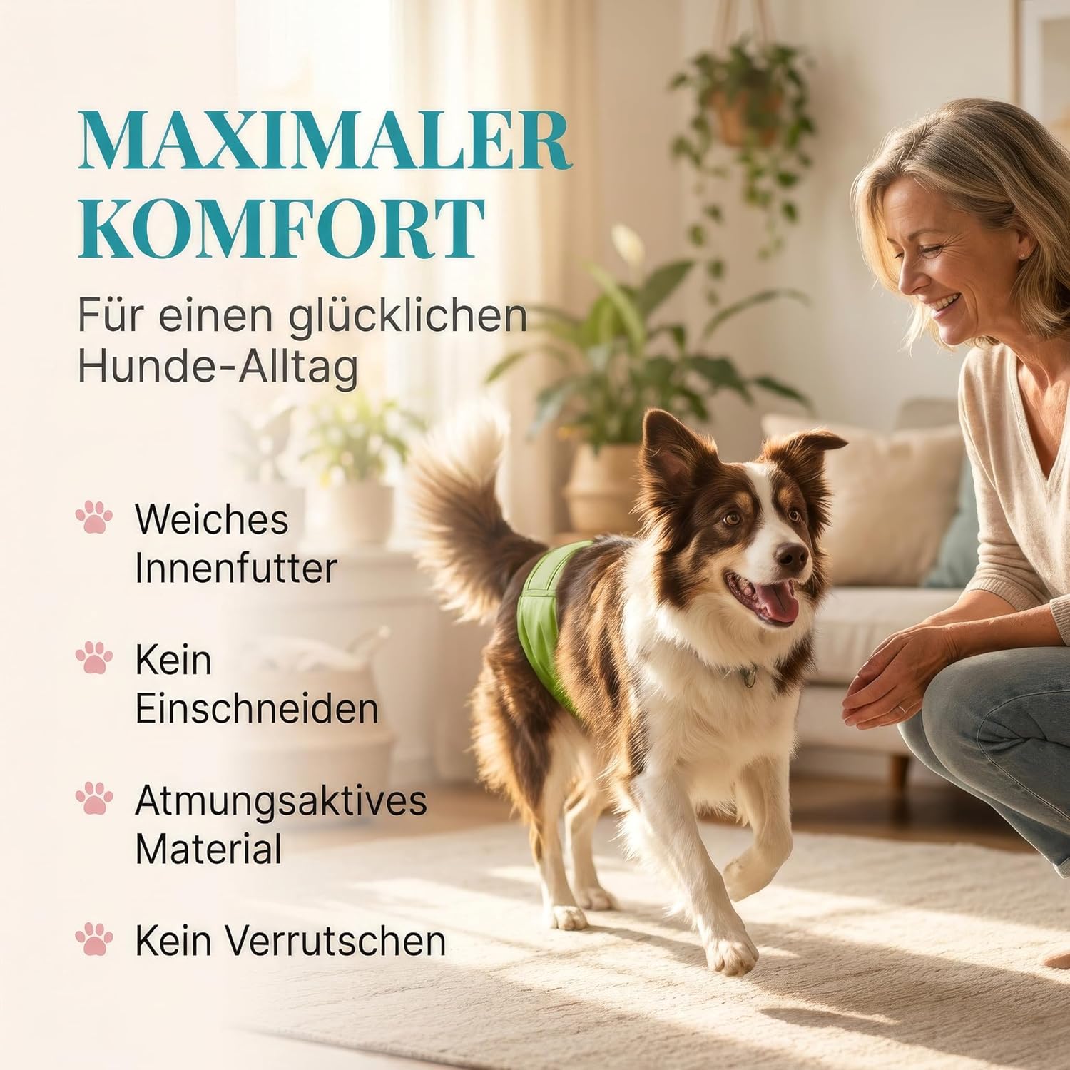 Thumbnail 3 de HUND IST KÖNIG Hundewindeln für Rüden (3er-Pack) – waschbare Inkontinenz-Windeln mit saugstarken Einlagen