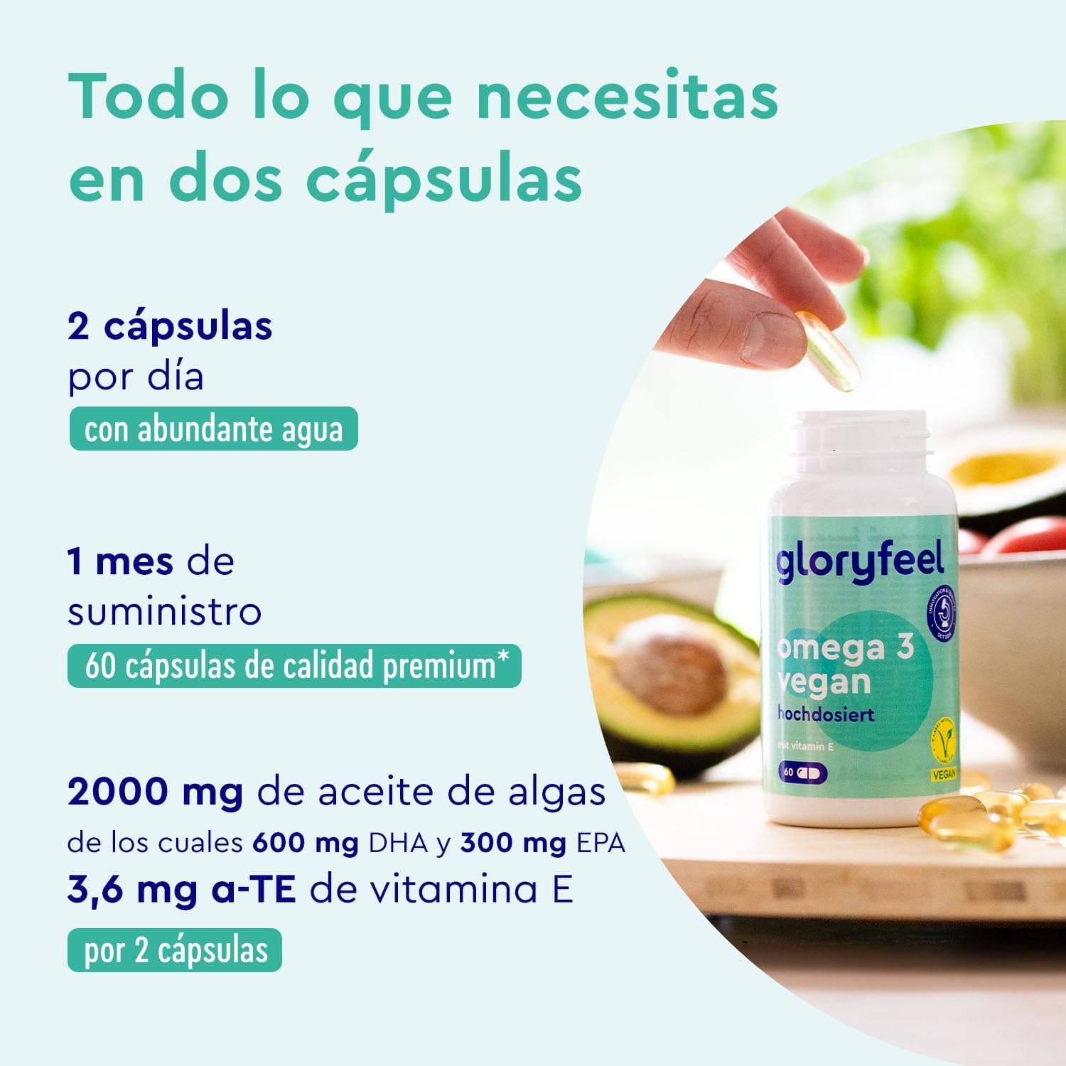 Detalle 2 de life's OMEGA Omega 3 2000mg vegano