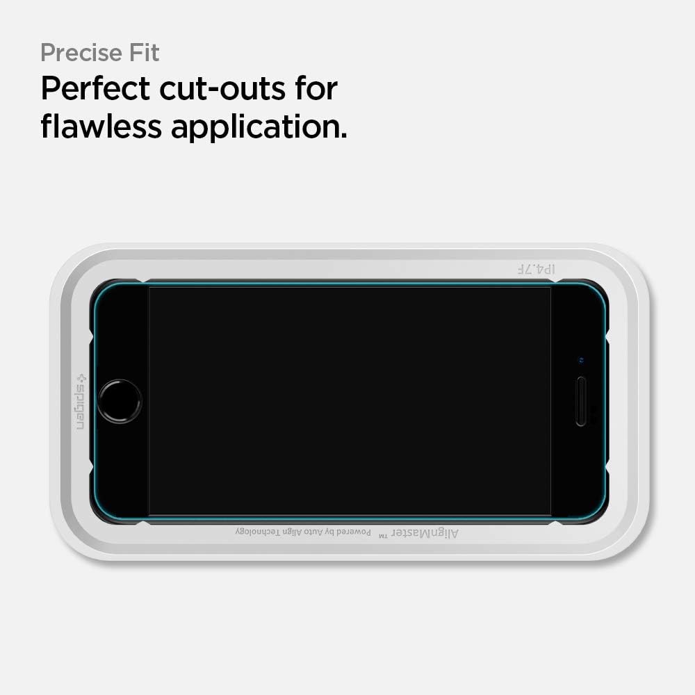 Thumbnail 5 de Spigen AlignMaster in vetro temperato per iPhone SE 3 (2022) / SE 2 (2020) / iPhone 8 / 7 con copertura totale e durezza 9H