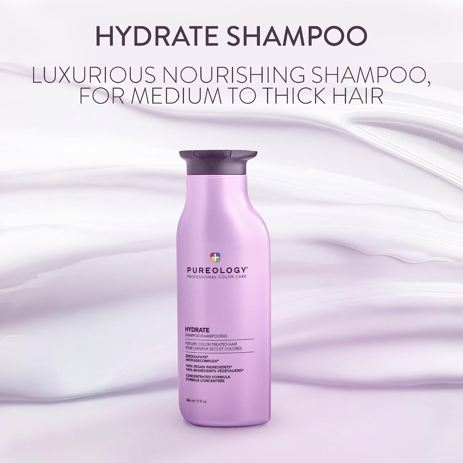 Detalle de Pureology Hydrate moisturising shampoo & conditioner duo set (sulphate-free) for dry, colour-treated hair