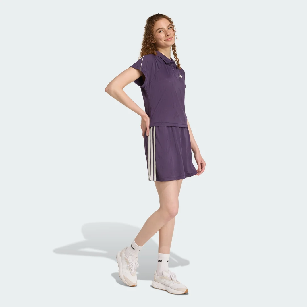 Thumbnail 2 de Camiseta Stadium 3 bandas Tennis Inspired Jacquard Polo de Adidas