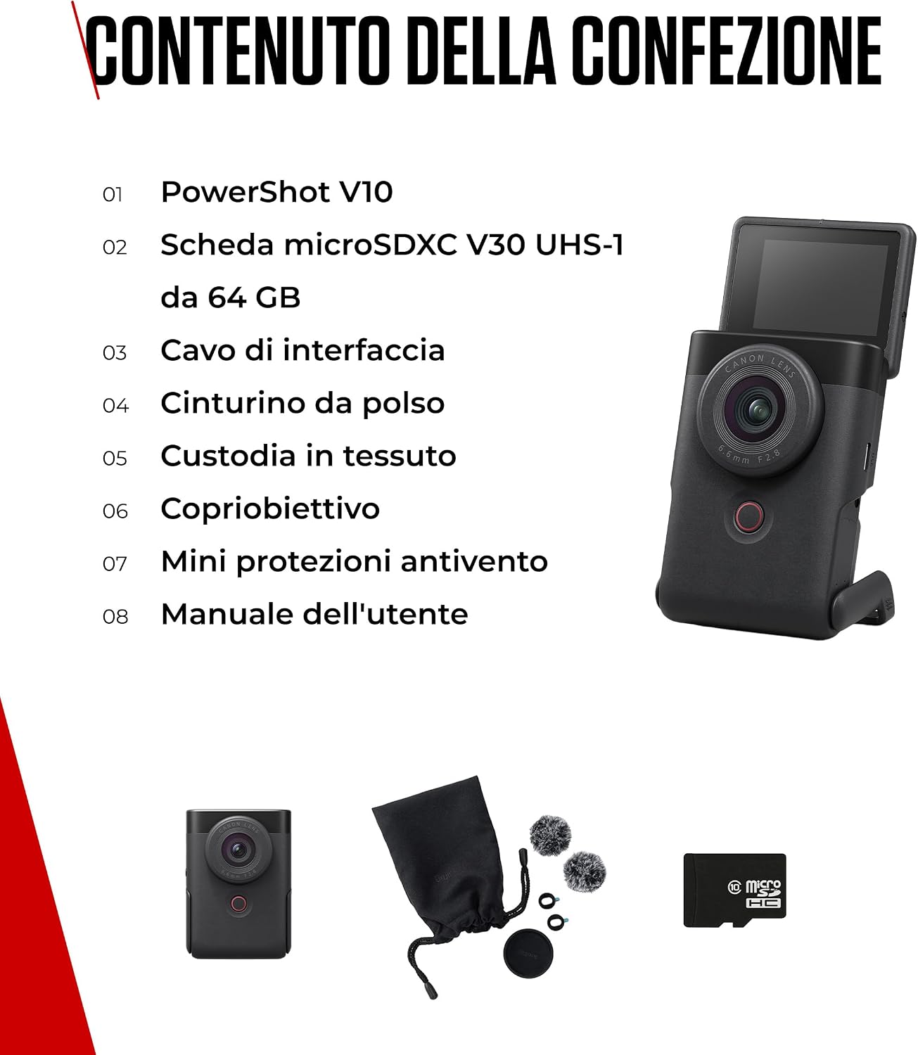 Thumbnail 5 de Canon PowerShot V10 Starter Kit per Vlogging – Videocamera 4K UHD tascabile