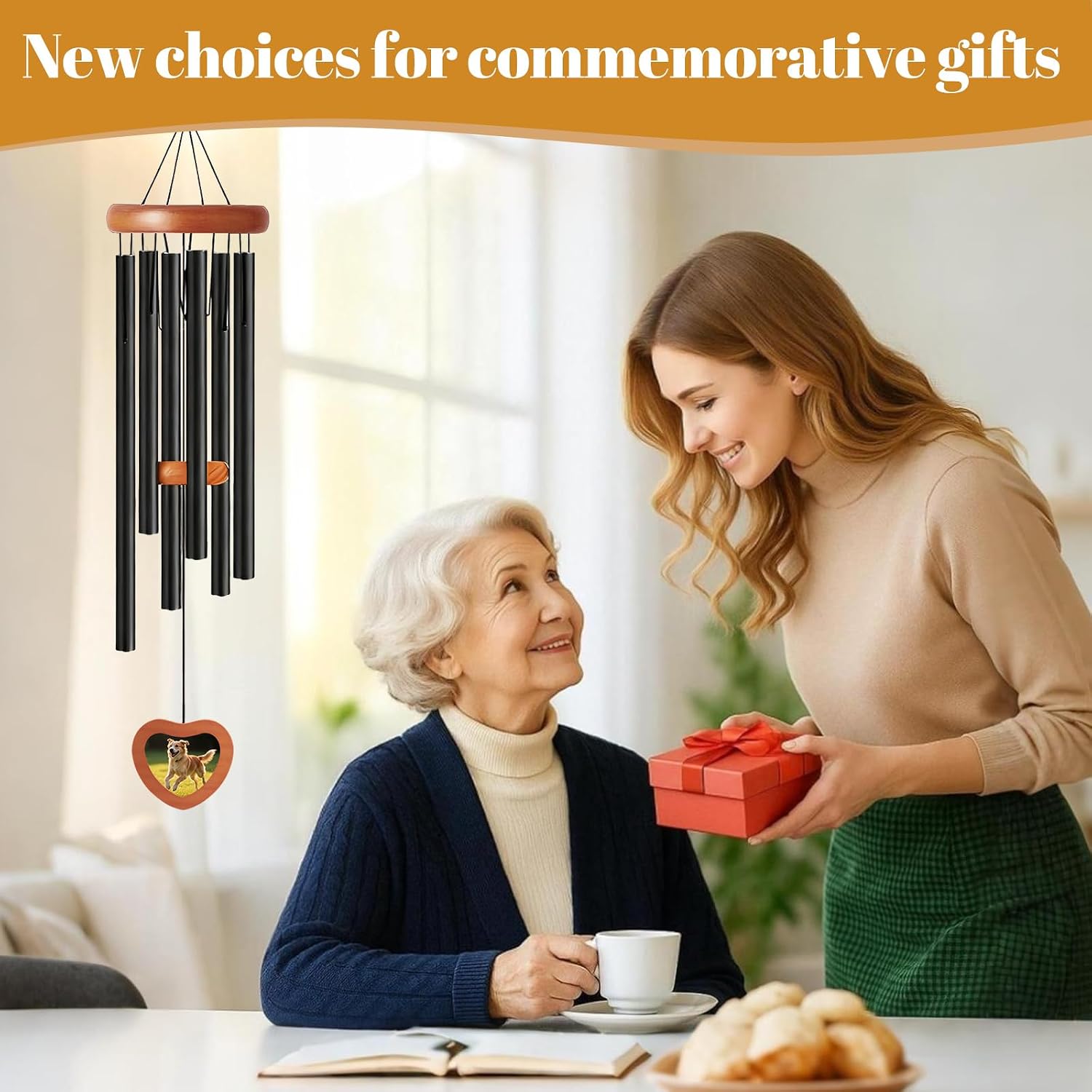 Thumbnail 6 de Wind chime for outside, 26 inch aluminium tubes